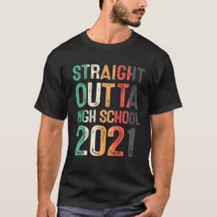 Rechtstreeks T-shirt 2021 buiten de middelbare sch