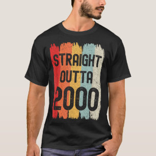 Rechtstreeks uit 2000 Grappige Retro Verjaardag Ge T-shirt