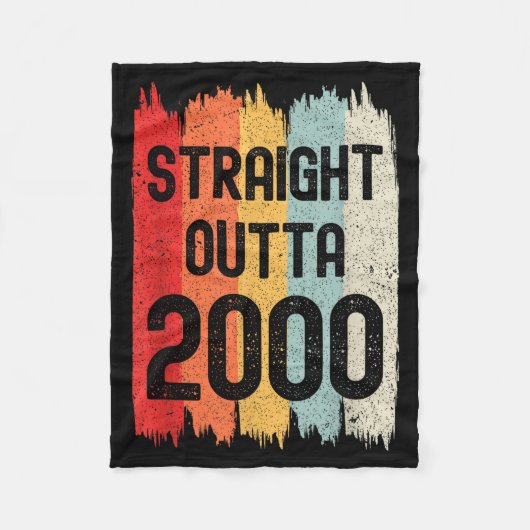 Rechtstreeks uit 2004 Funny Retro Verjaardag Gewel Fleece Deken (Voorkant)