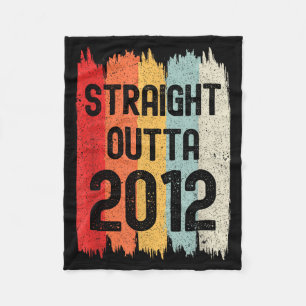 Rechtstreeks uit 2012 Grappige Retro Verjaardag Ge Fleece Deken