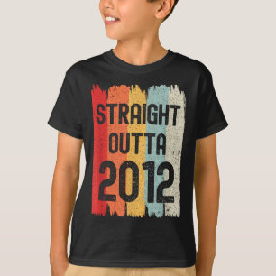 Rechtstreeks uit 2012 Grappige Retro Verjaardag Ge T-shirt
