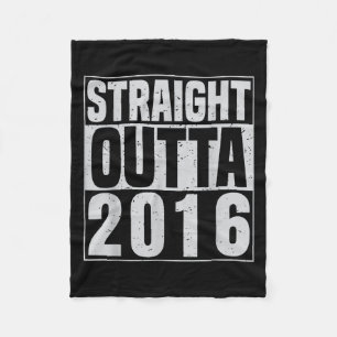 Rechtstreeks uit 2016 Clic Jaar Vintage Geboorte V Fleece Deken