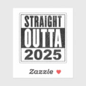 Rechtstreeks uit 2025 sticker (Vel)