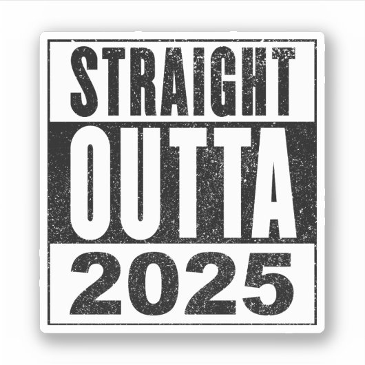 Rechtstreeks uit 2025 sticker (Voorkant)