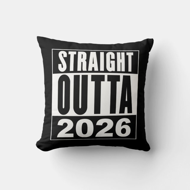 Rechtstreeks uit 2026 kussen (Voorkant)