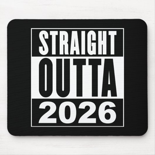 Rechtstreeks uit 2026 muismat (Voorkant)