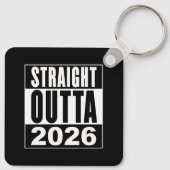 Rechtstreeks uit 2026 sleutelhanger (Achterkant)