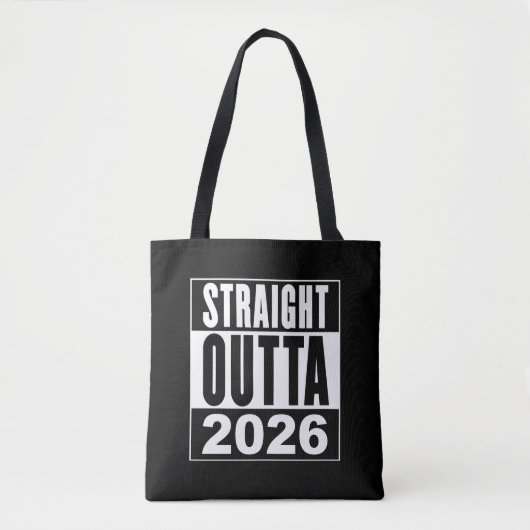 Rechtstreeks uit 2026 tote bag (Voorkant)