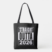 Rechtstreeks uit 2026 tote bag (Achterkant)