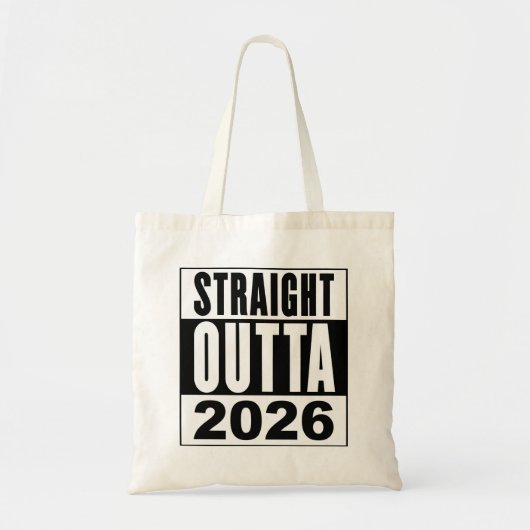 Rechtstreeks uit 2026 tote bag (Voorkant)
