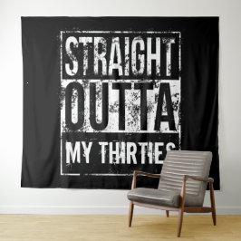 Rechtstreeks uit 40th verjaardagsfeest achtergrond wandkleed