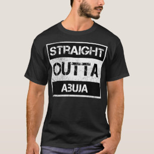 Rechtstreeks uit Abuja Nigeria Vintage Vervormde Z T-shirt