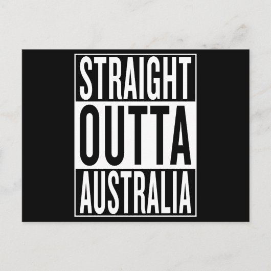 rechtstreeks uit Australië Briefkaart (Voorkant)