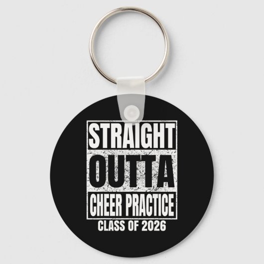 Rechtstreeks uit Cheer Practice Afgestudeerd Cl 20 Sleutelhanger (Voorkant)