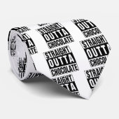 Rechtstreeks uit chocolade stropdas (Opgerold)