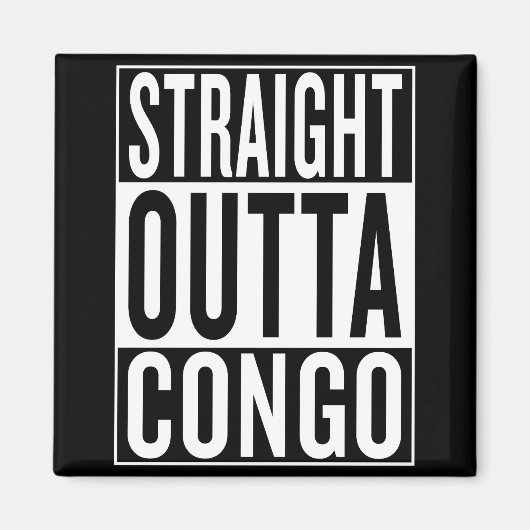 Rechtstreeks uit Congo Magneet (Voorkant)