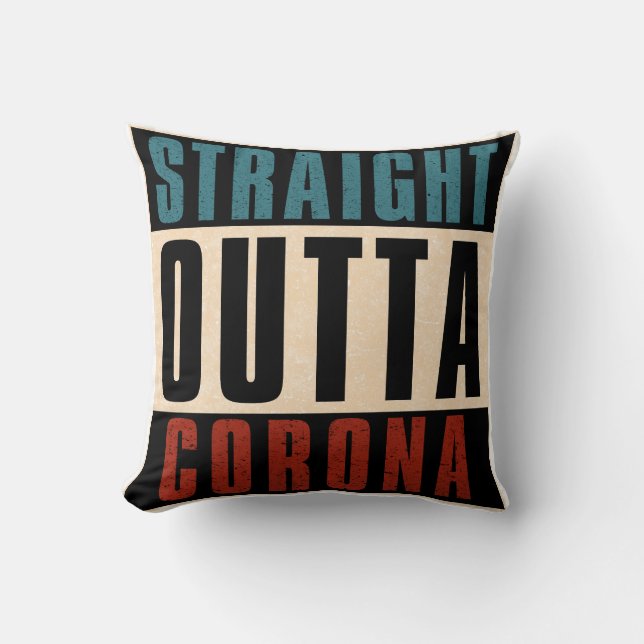 Rechtstreeks uit Corona California CA Kussen (Voorkant)