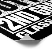 Rechtstreeks uit de 2e klas Grappige afstuderen 20 Poster (Hoek)