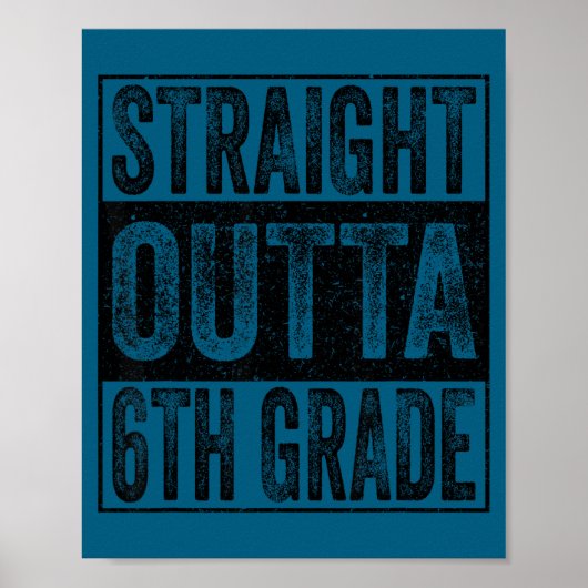Rechtstreeks uit de 6e klas van de klas van 2026 a poster (Voorkant)