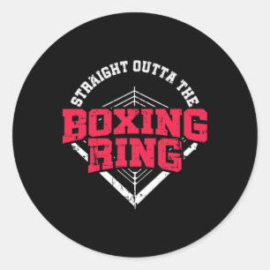 Rechtstreeks uit de Boksen Ring Mma Kickboksen Bok Ronde Sticker