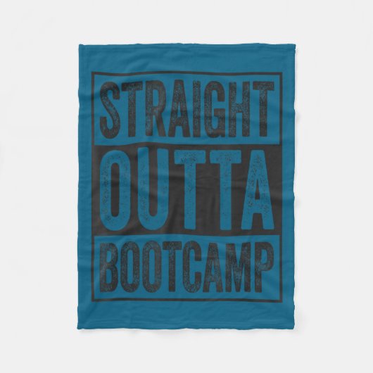 Rechtstreeks uit de bootcamp soldaat basisopleidin fleece deken (Voorkant)