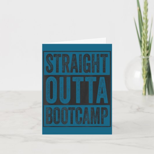 Rechtstreeks uit de bootcamp soldaat basisopleidin kaart (Voorkant)
