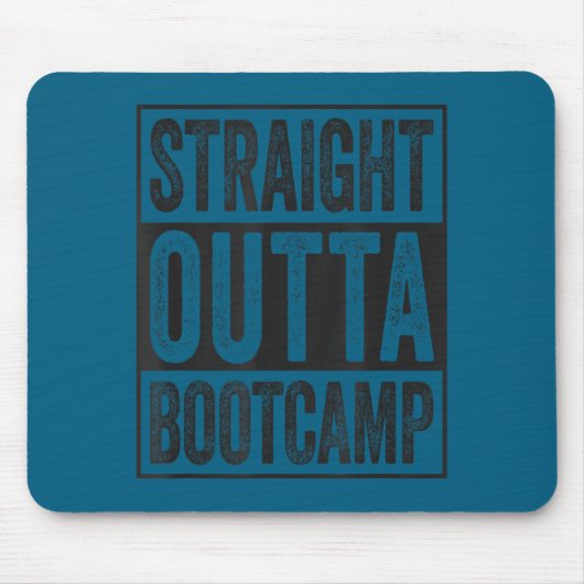 Rechtstreeks uit de bootcamp soldaat basisopleidin muismat (Voorkant)