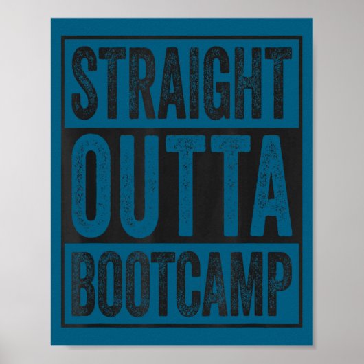 Rechtstreeks uit de bootcamp soldaat basisopleidin poster (Voorkant)