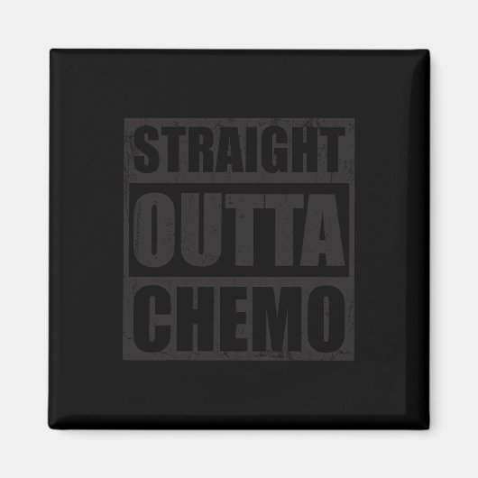 Rechtstreeks uit de chemo wereld tegen kanker dag magneet (Voorkant)