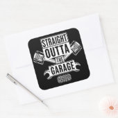 Rechtstreeks Uit De Garage Monteur Vierkante Sticker (Envelop)