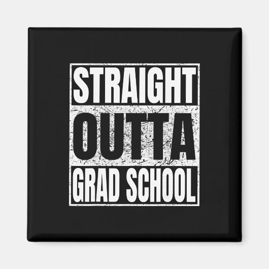 Rechtstreeks Uit De Grad School Funny Cl Van 2026  Magneet (Voorkant)