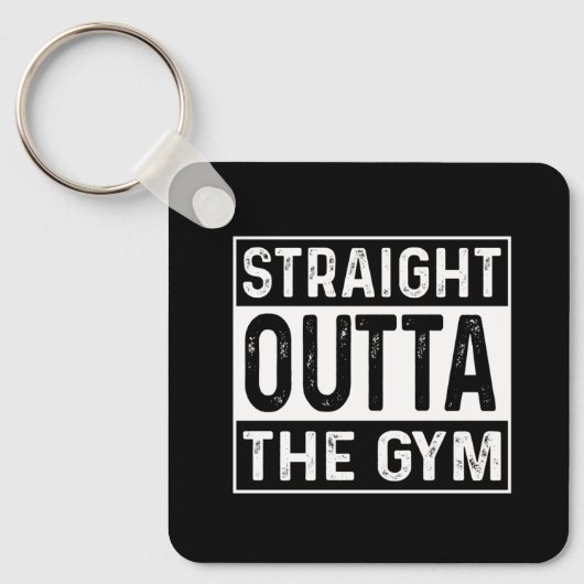 Rechtstreeks uit de gymzaal sleutelhanger (Voorkant)