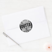Rechtstreeks uit de middelbare school Cl van 2026 Ronde Sticker (Envelop)