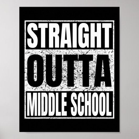 Rechtstreeks uit de middelbare school Funny Cl 202 Poster (Voorkant)