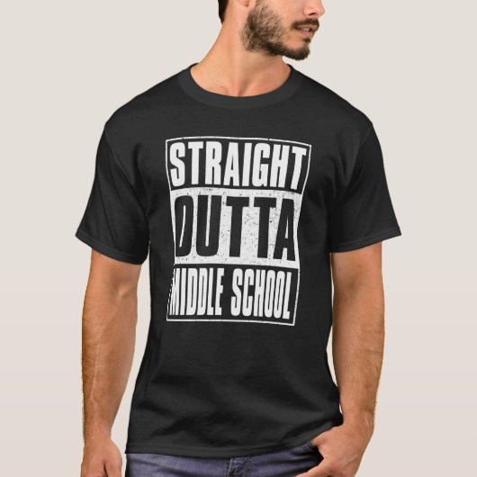 Rechtstreeks uit de middelbare school kinderen mei t-shirt (Voorkant)