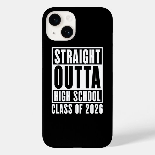 Rechtstreeks uit de middelbare schoolklas van 2026 Case-Mate iPhone case (Achterkant)