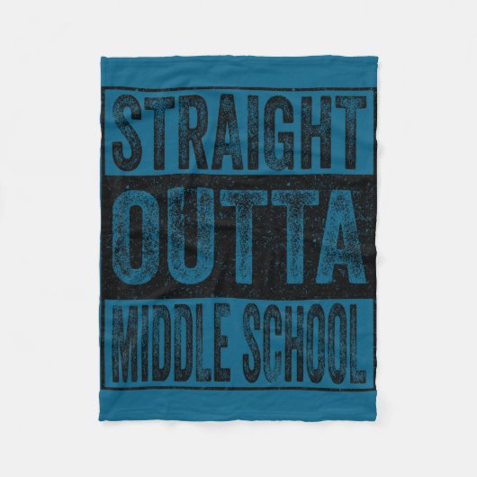 Rechtstreeks uit de middelbare schoolklas van 2026 fleece deken (Voorkant)