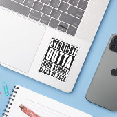 Rechtstreeks uit de middelbare schoolklas van 2026 sticker (Laptop met iPhone)