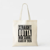 Rechtstreeks uit de middelbare schoolklas van 2026 tote bag (Achterkant)
