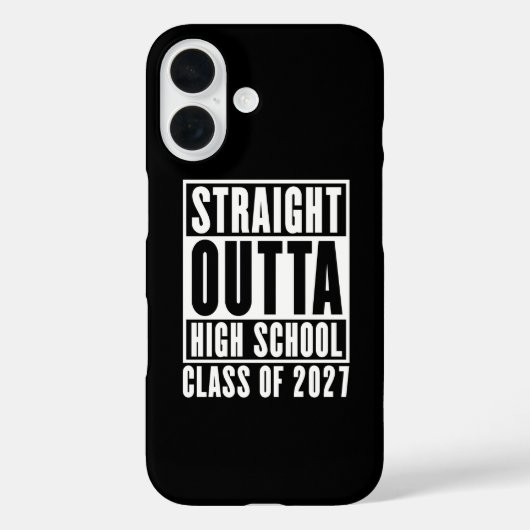 Rechtstreeks uit de middelbare schoolklas van 2027 Case-Mate iPhone case (Achterkant)