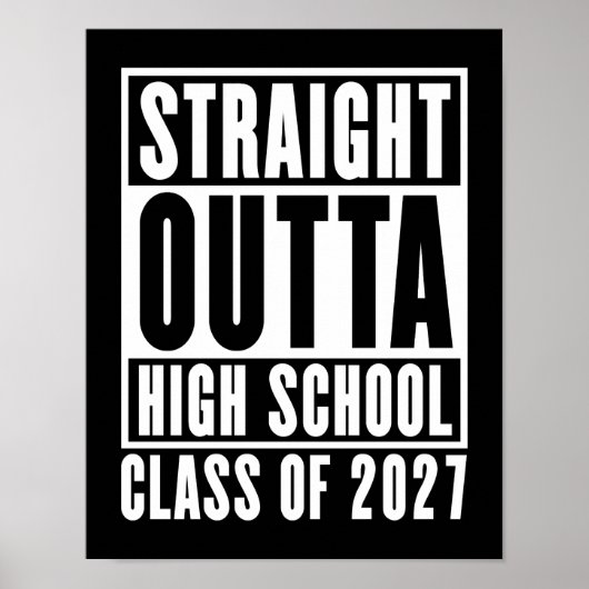 Rechtstreeks uit de middelbare schoolklas van 2027 poster (Voorkant)