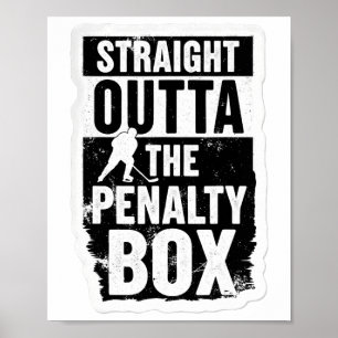Rechtstreeks uit de penaltybank ijshockeyspeler G Poster