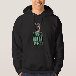 Rechtstreeks uit de Reddingspitbulls Mannen Vrouwe Hoodie