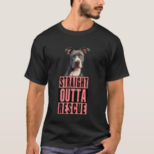Rechtstreeks uit de Reddingspitbulls Mannen Vrouwe T-shirt