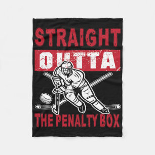 Rechtstreeks Uit De Strafbank Grappig Hockeyontwer Fleece Deken