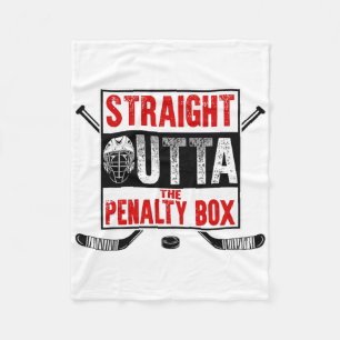 Rechtstreeks Uit De Strafbank Grappig IJshockey Pl Fleece Deken