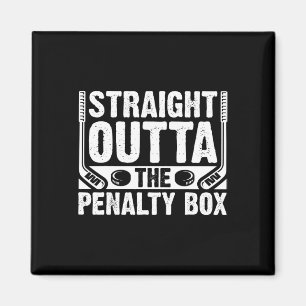 Rechtstreeks Uit De Strafbank Grappig IJshockey Pl Magneet
