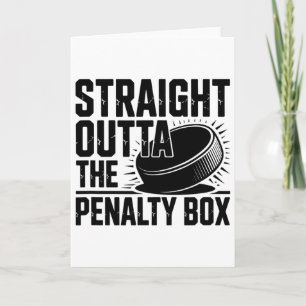 Rechtstreeks Uit De Strafbank Grappige Hockey Kaart
