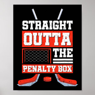 Rechtstreeks Uit De Strafbank Grappige Hockeyspele Poster