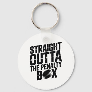 Rechtstreeks Uit De Strafbox Grappige Hockey Ijsba Sleutelhanger